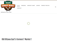 Tablet Screenshot of mainfarmersmarket.org